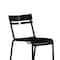 Flash Furniture Black All-Weather Armless Steel Dining Chair, 2PK 2-XU-CH-10318-BK-GG - alternate 3